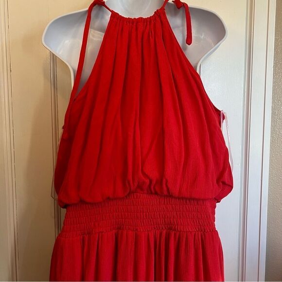 Maurices Red Halter Maxi Dress - Picture 5 of 11